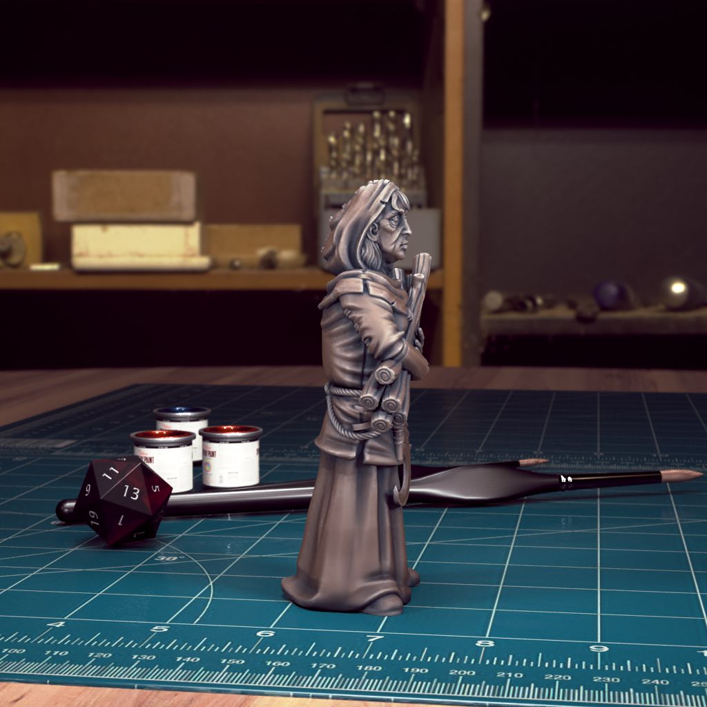 Curse of Strahd NPC, Mad Mary | DnD Character Miniature | TytanTroll Miniatures - Tattles Told 3D