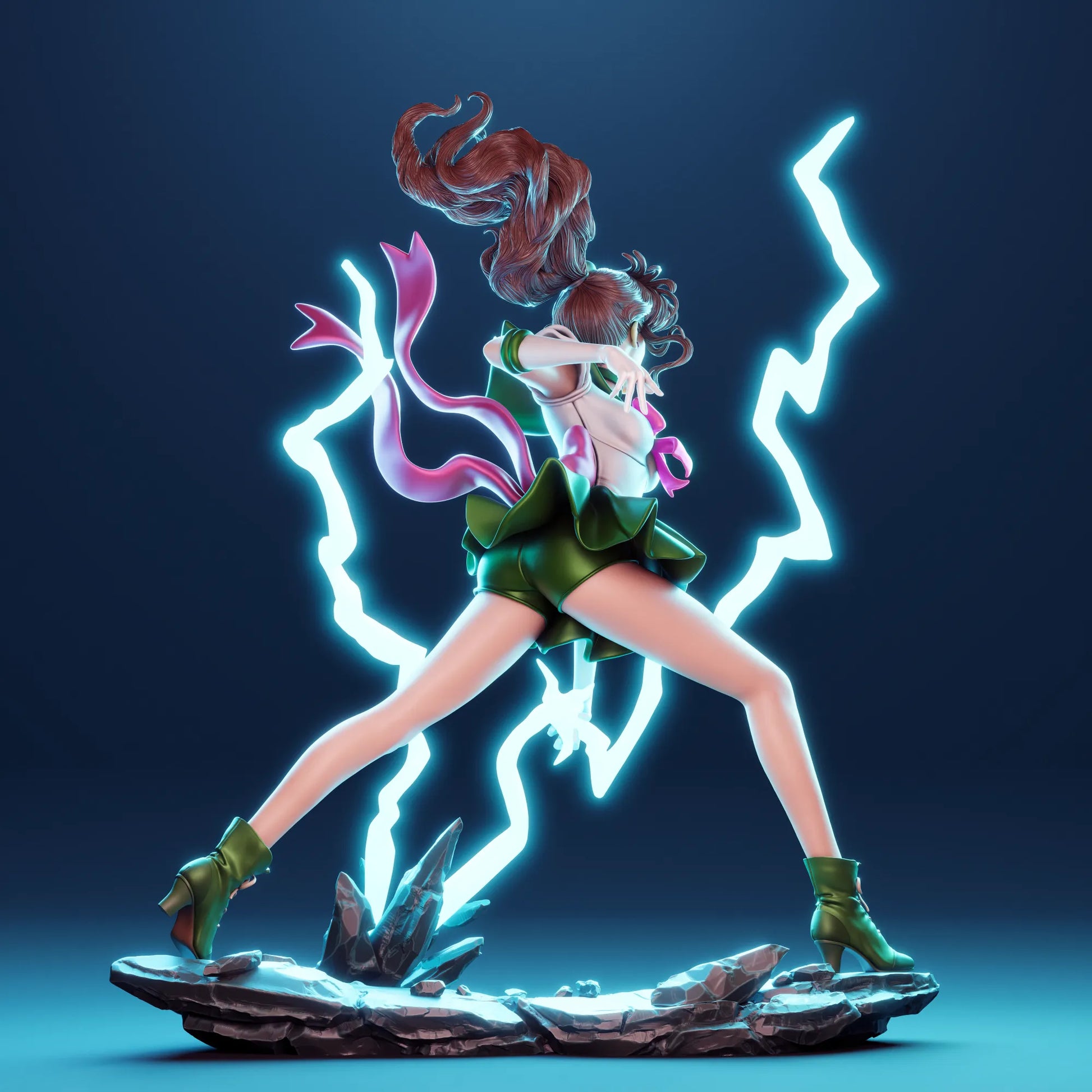 1:12 Lightning Sailor | 3D Printed Resin Garage Kit Figure | CA 3D Studios