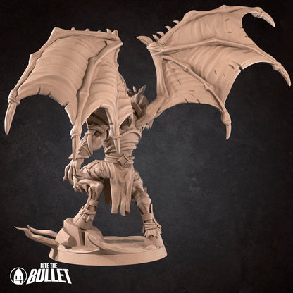 Realm of Bulletcraft, Dreadlord Necromancer | D&D Pathfinder TTRPG Miniature | Bite the Bullet