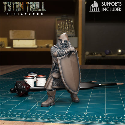 CoS Man at Arms | D&D TTRPG Mini | TytanTroll Miniatures