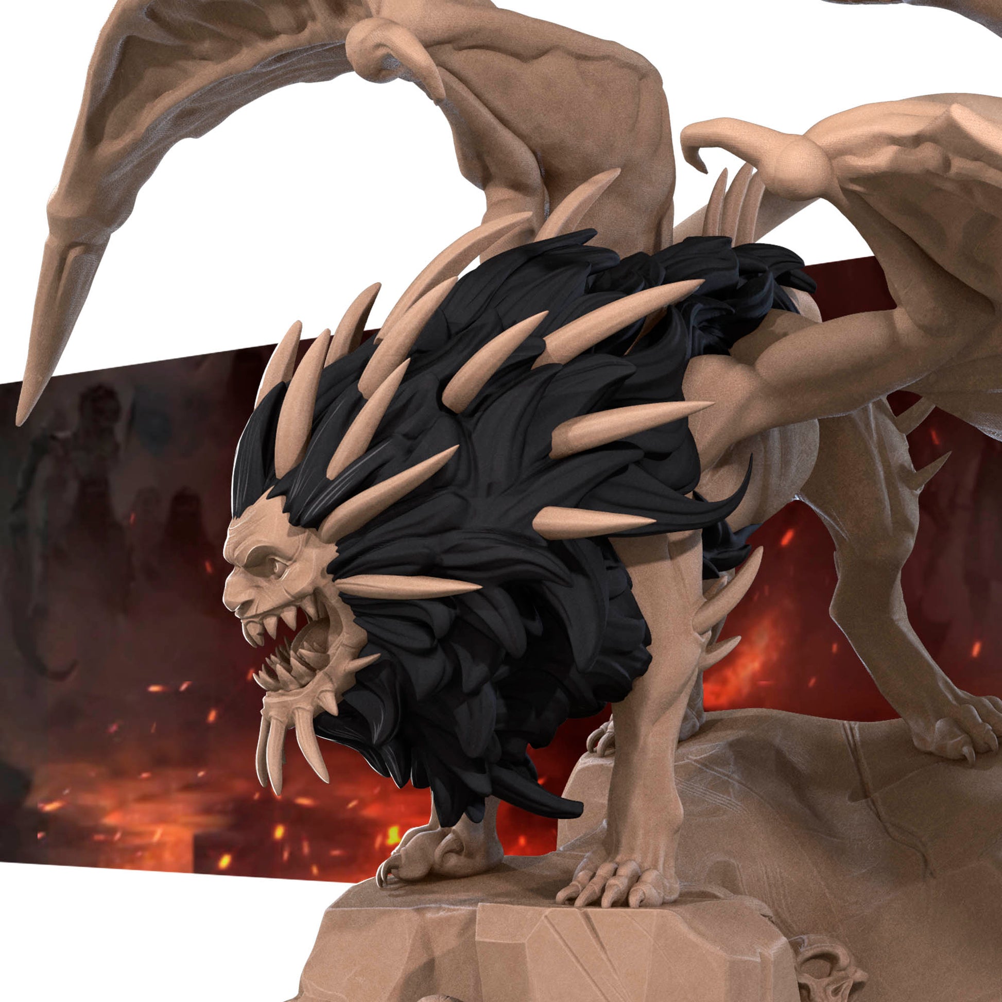 Manticore | D&D TTRPG Miniature | Bite the Bullet