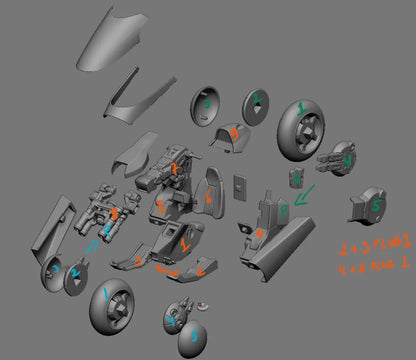 1:12 Neo-Tokyo Run | 3D Printed Resin Garage Kit Figure | CA 3D Studios