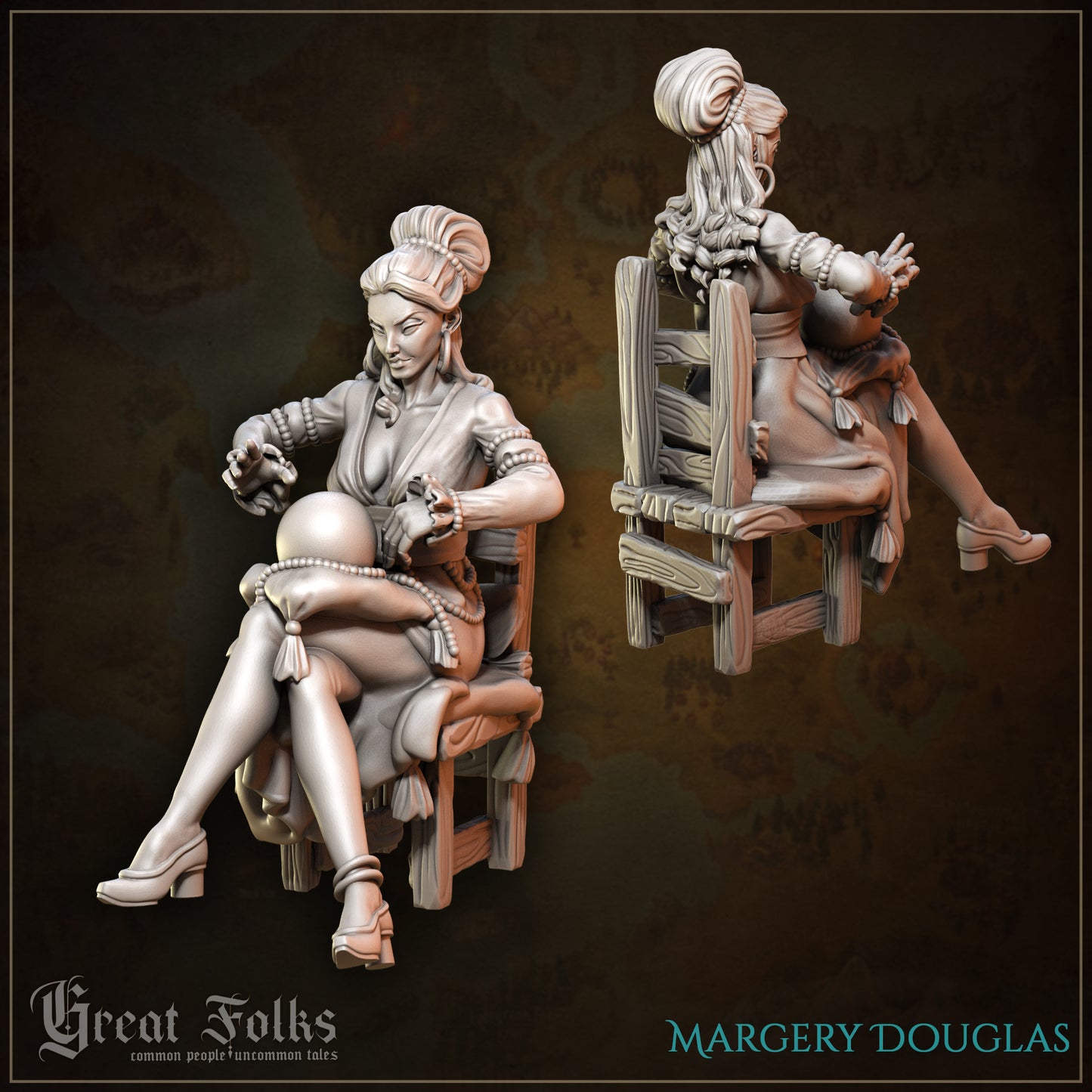 Great Folks, Part 3 | NPCs, Villagers, Nobles, Merchants, Criminals | Tabletop Gaming Miniatures Collection | Great Grimoire