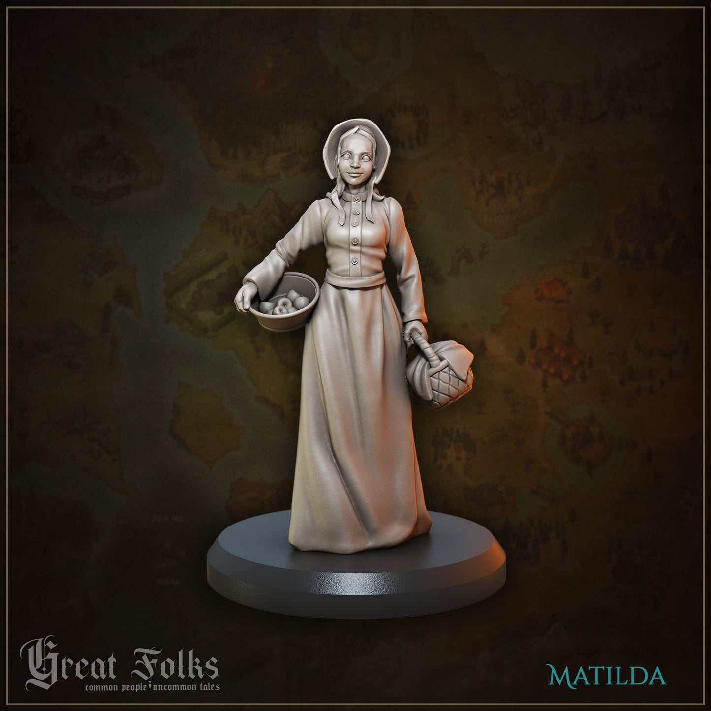 Great Folks Townsfolk, Part 2 | NPCs, Villagers, Children | Tabletop Gaming Miniatures Collection | Great Grimoire