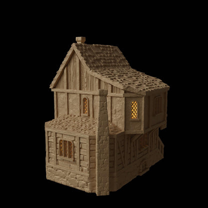 Medieval Apothecary | 28mm Scale | D&D TTRPG Playable 3D Printed Building Terrain Scenery | MiniatureLand