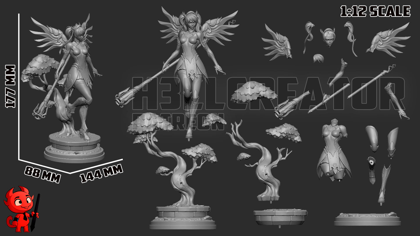 1:12 Radiant Healer | Resin Garage Kit Figure Game Fan Art | h3LL creator
