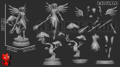 1:12 Radiant Healer | Resin Garage Kit Figure Game Fan Art | h3LL creator