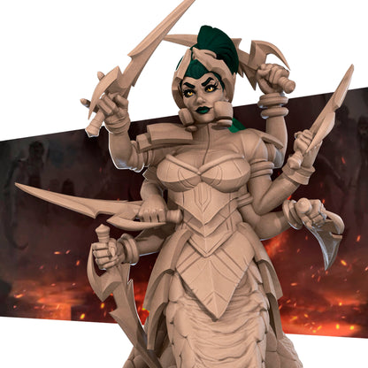 Exxotic Meredith | Pinup SFW NSFW Versions | Tabletop Gaming Scale Resin Miniature | Bite the Bullet