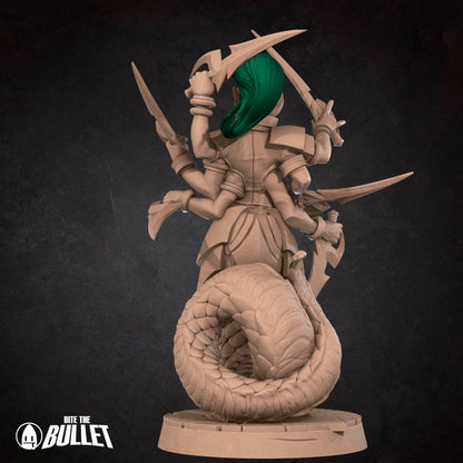 Exxotic Meredith | Pinup SFW NSFW Versions | Tabletop Gaming Scale Resin Miniature | Bite the Bullet