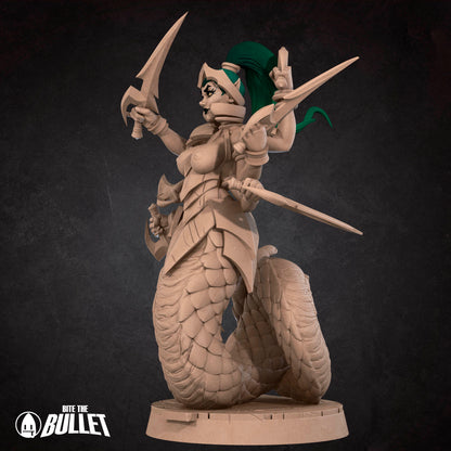 Exxotic Meredith | Pinup SFW NSFW Versions | Tabletop Gaming Scale Resin Miniature | Bite the Bullet