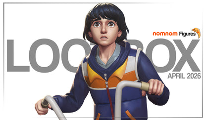 Resin garage kit figure of Anxious Young Protector by Tattles Told 3D, featuring detailed anime-style design and vibrant colors.