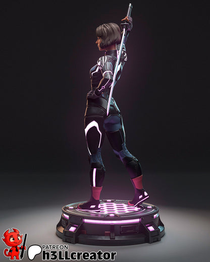 1:12 Narrative Hacker | Resin Garage Kit Figure Game Fan Art | h3LL creator