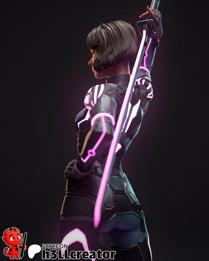 1:12 Narrative Hacker | Resin Garage Kit Figure Game Fan Art | h3LL creator