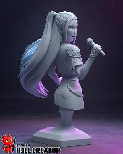 1:12 Pink Punk Popstar | Resin Garage Kit Figure Game Fan Art | h3LL creator