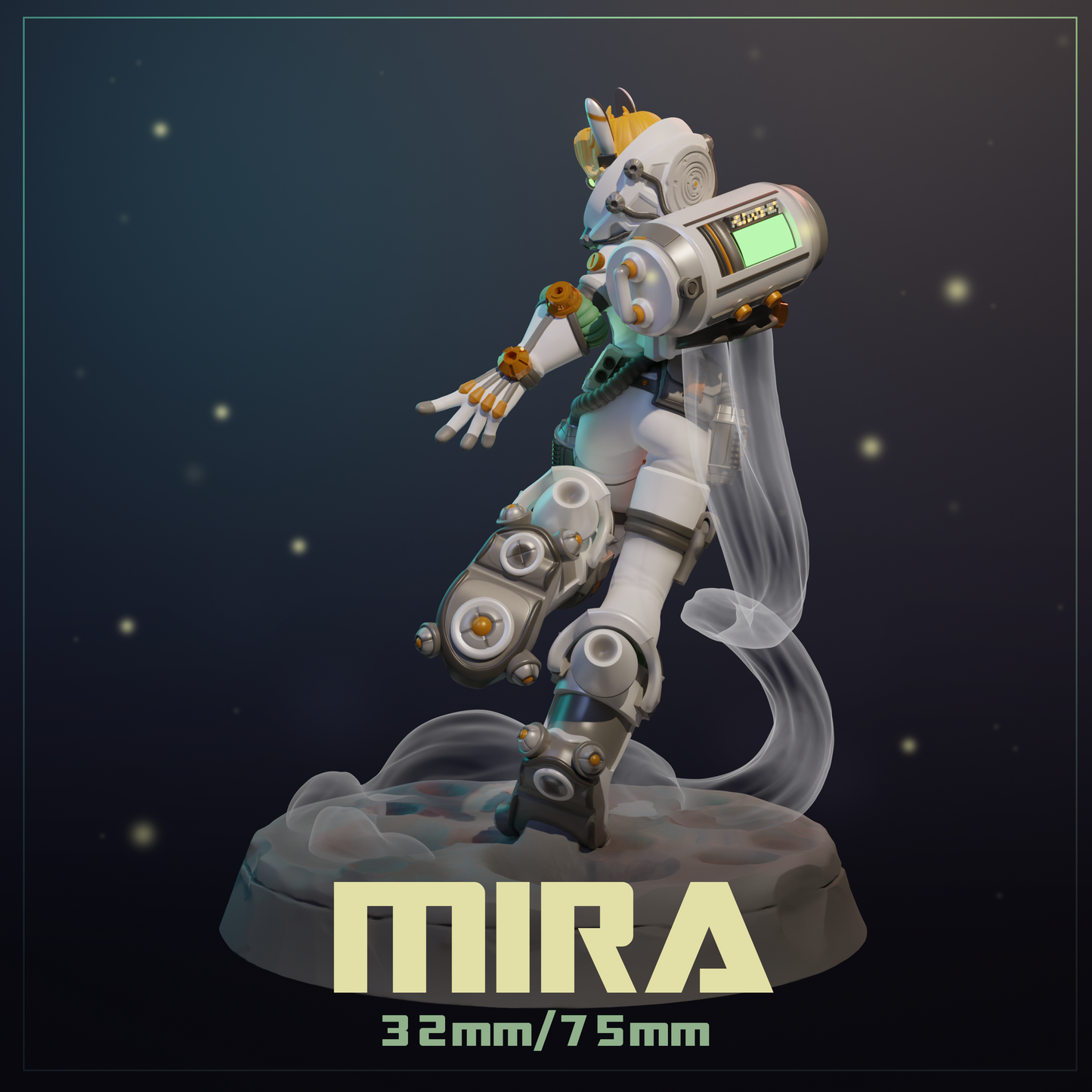 Mira | Tabletop or Display Scale | D&D TTRPG Fantasy Miniature | Dungeons and Maidens