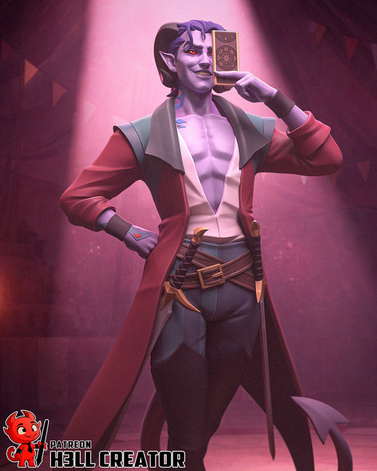 Charming Circus Tarot Reader | Resin Garage Kit Figure Game Fan Art | h3LL creator