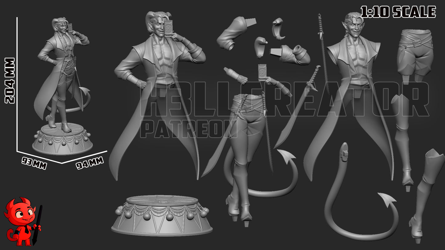 Charming Circus Tarot Reader | Resin Garage Kit Figure Game Fan Art | h3LL creator