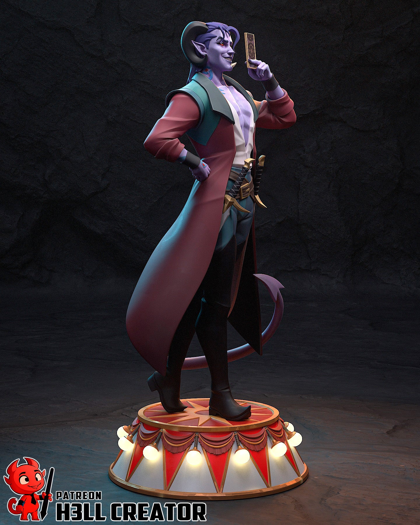 Charming Circus Tarot Reader | Resin Garage Kit Figure Game Fan Art | h3LL creator