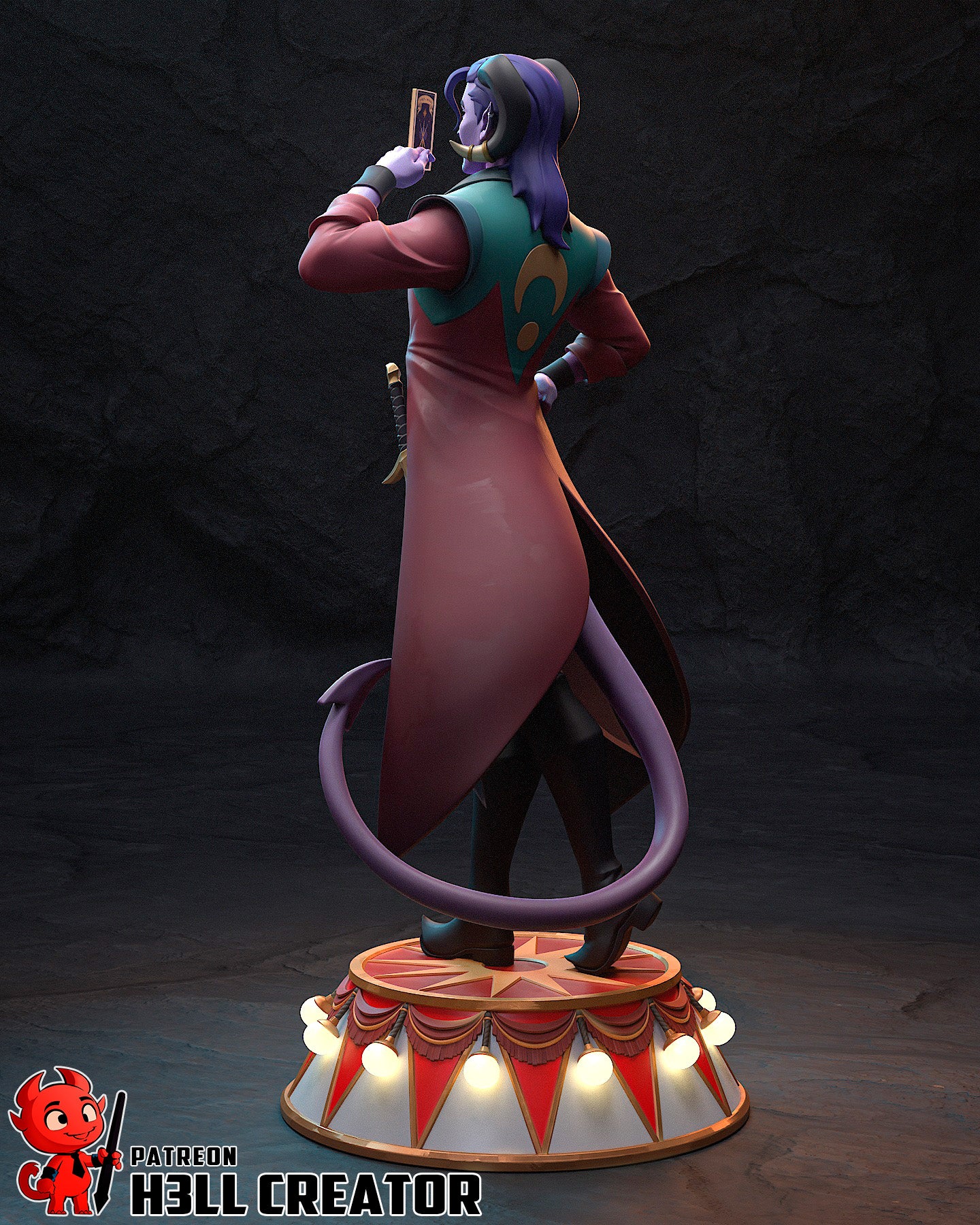 Charming Circus Tarot Reader | Resin Garage Kit Figure Game Fan Art | h3LL creator
