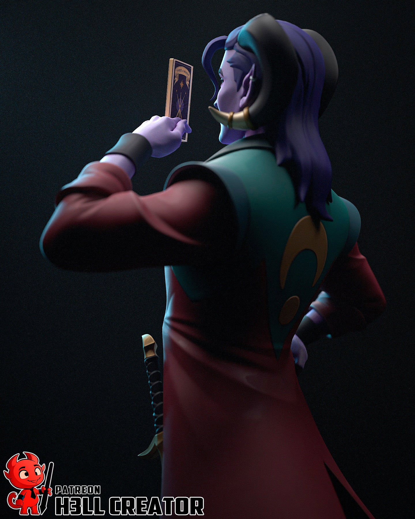 Charming Circus Tarot Reader | Resin Garage Kit Figure Game Fan Art | h3LL creator