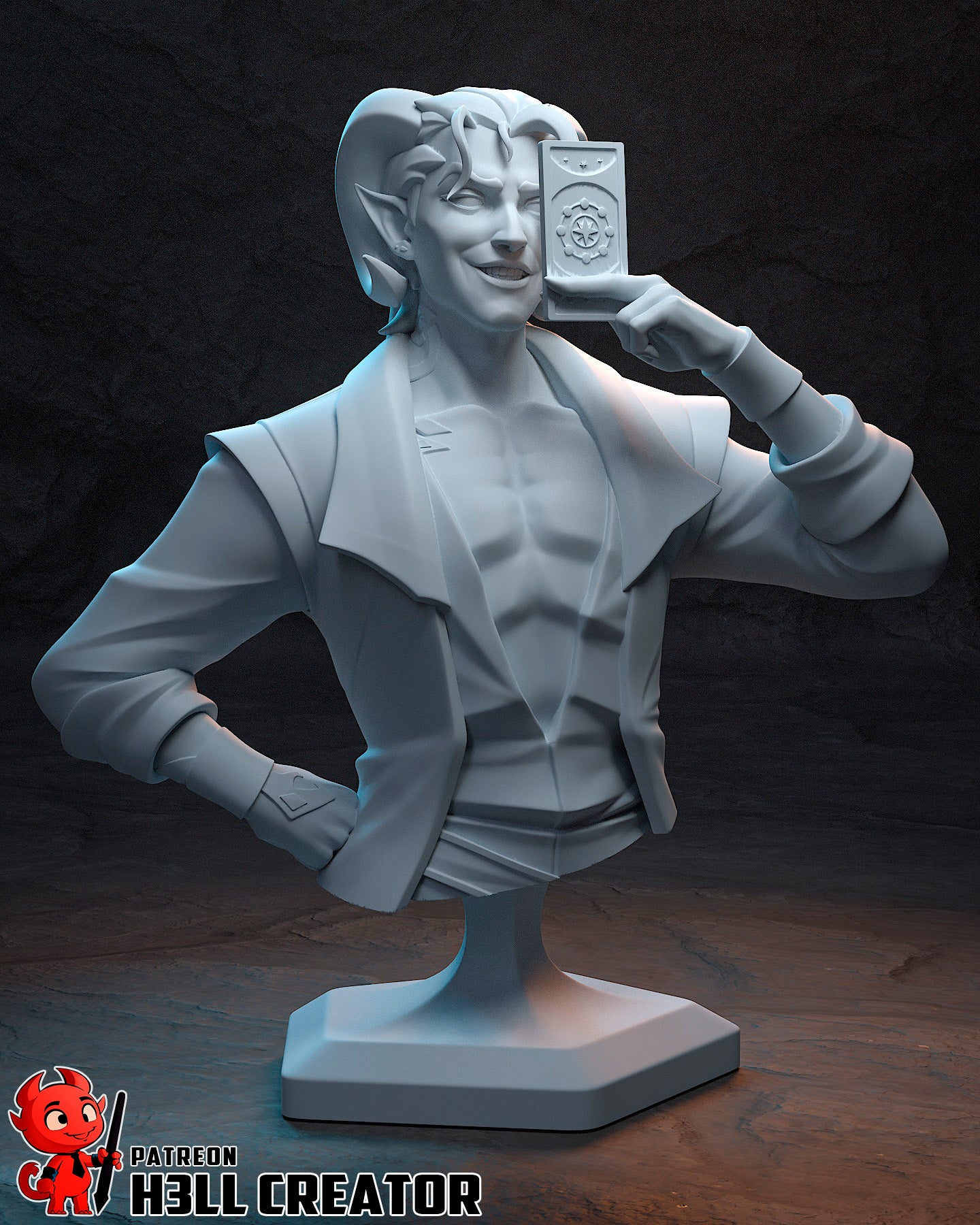 Charming Circus Tarot Reader | Resin Garage Kit Figure Game Fan Art | h3LL creator