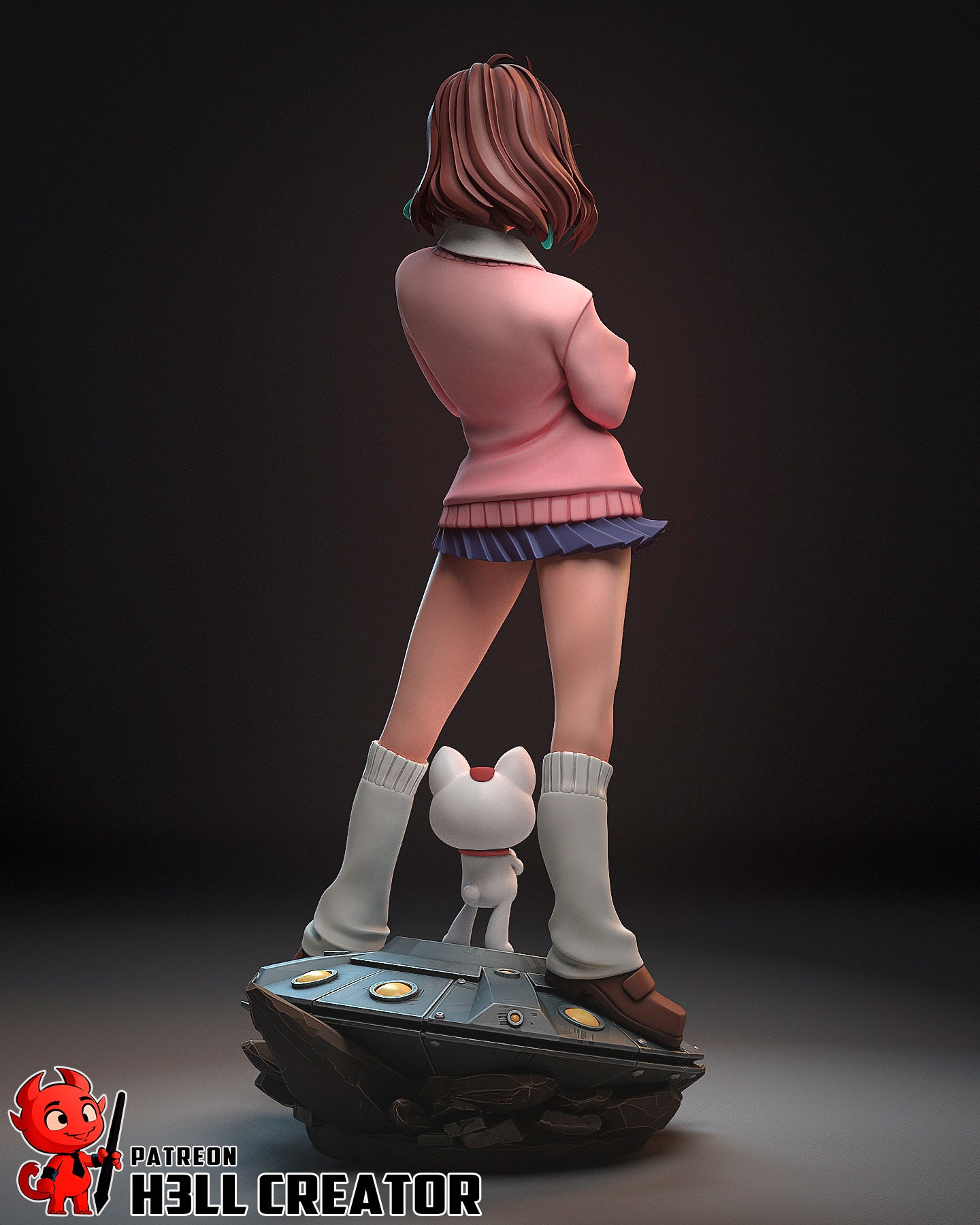1:12 Telekinetic Girl | Resin Garage Kit Figure Game Fan Art | h3LL creator