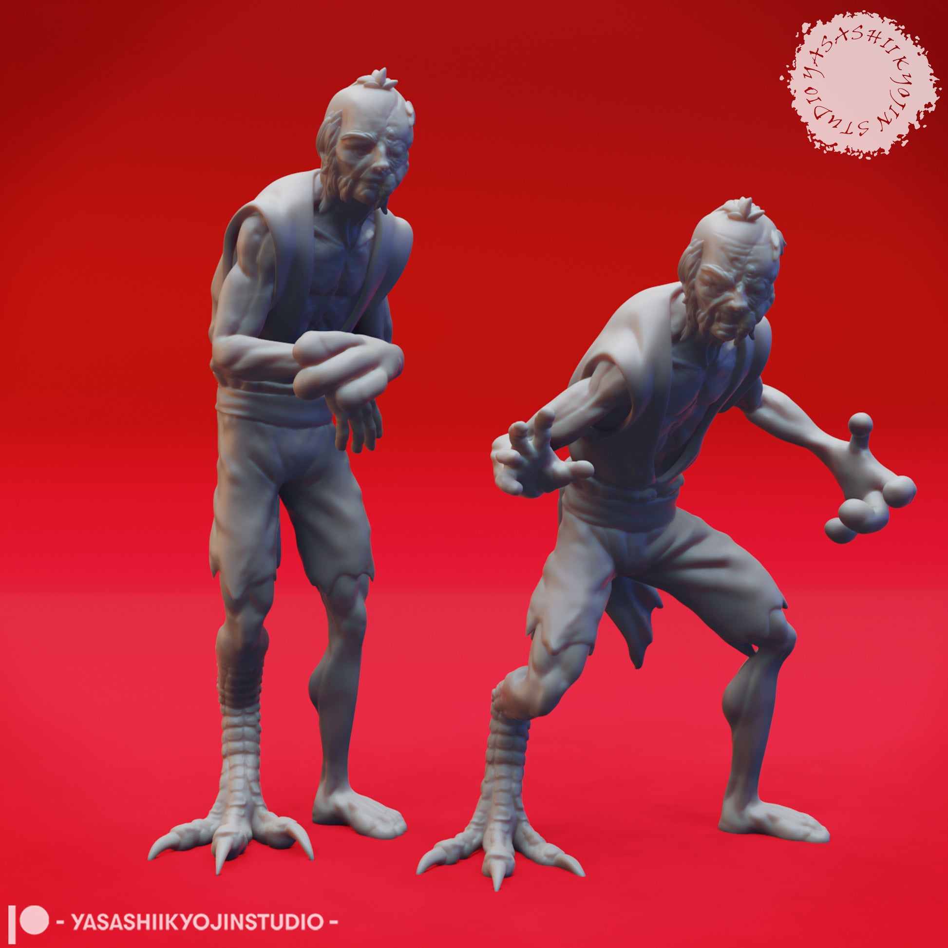 Mongrelfolk, CoS | D&D TTRPG Monster Miniature | Yasashii Kyojin Studio