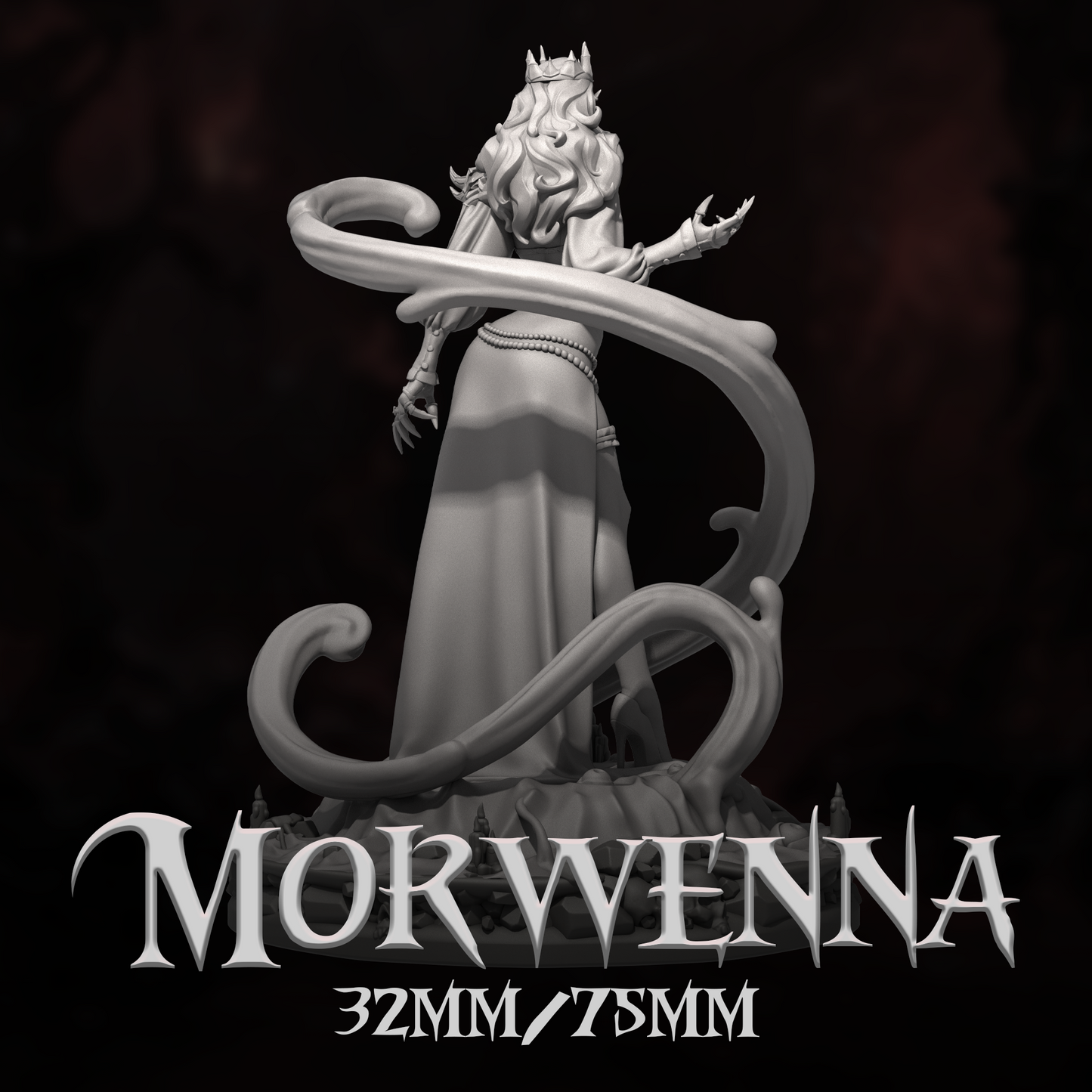 Morwenna | Tabletop or Display Scale | D&D TTRPG Fantasy Miniature | Dungeons and Maidens