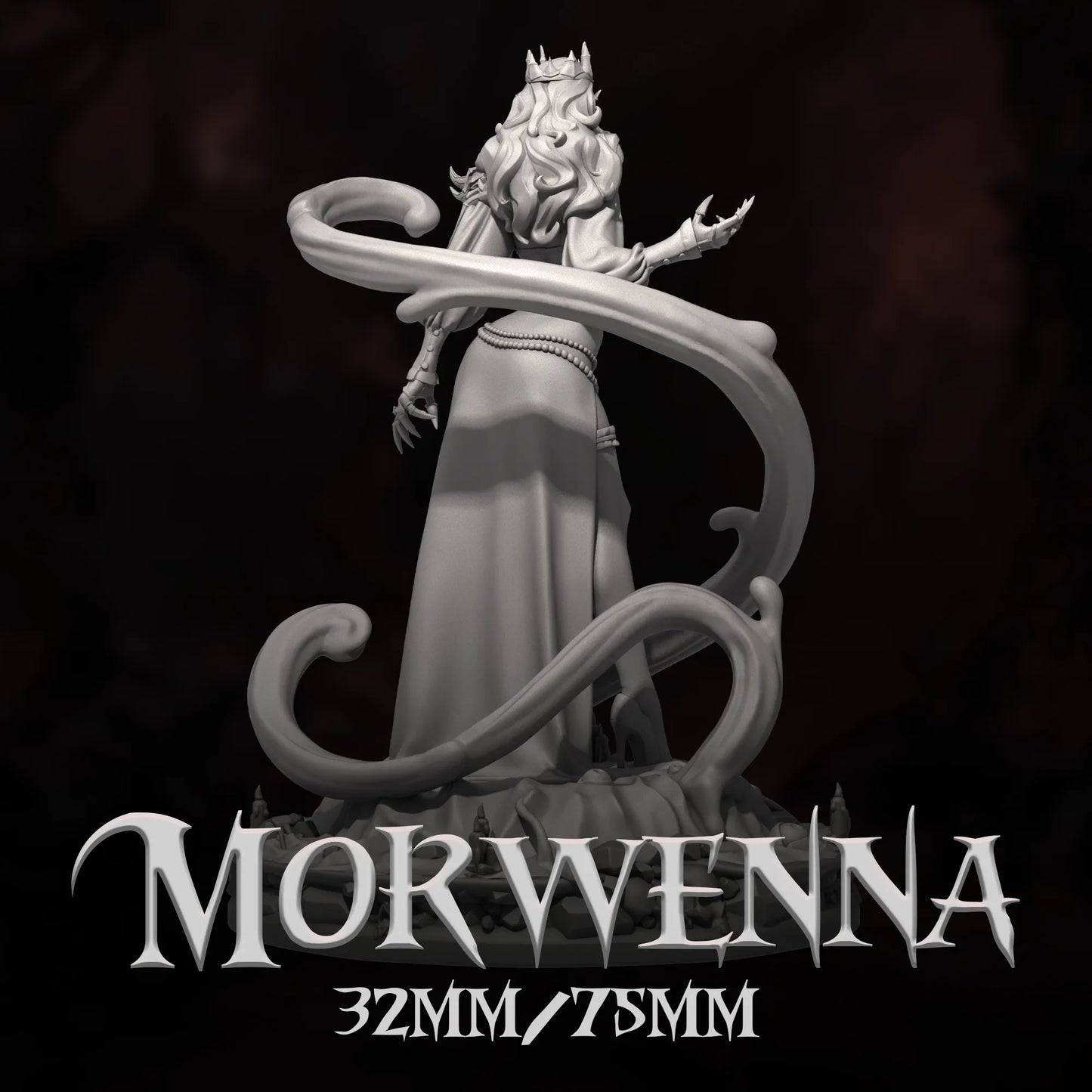 Morwenna | Tabletop or Display Scale | D&D TTRPG Fantasy Miniature | Dungeons and Maidens