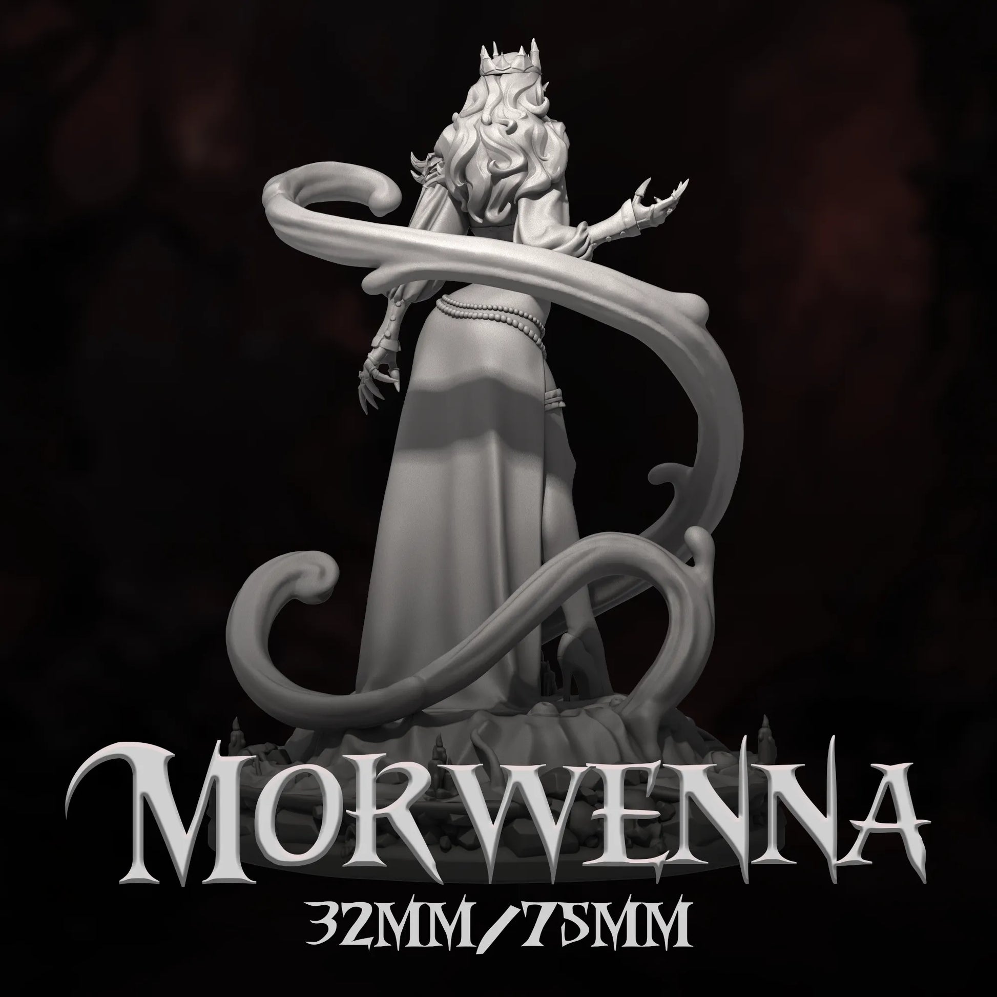 Morwenna | Tabletop or Display Scale | D&D TTRPG Fantasy Miniature | Dungeons and Maidens