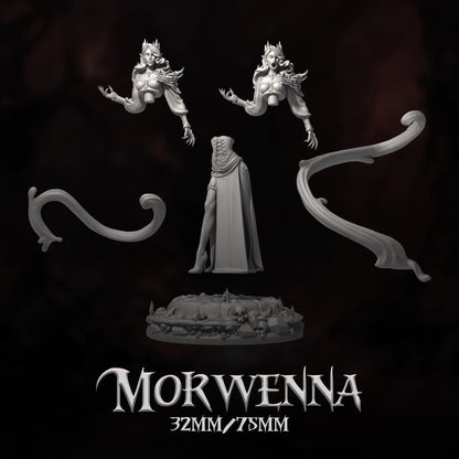 Morwenna | Tabletop or Display Scale | D&D TTRPG Fantasy Miniature | Dungeons and Maidens