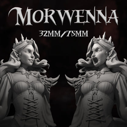 Morwenna | Tabletop or Display Scale | D&D TTRPG Fantasy Miniature | Dungeons and Maidens
