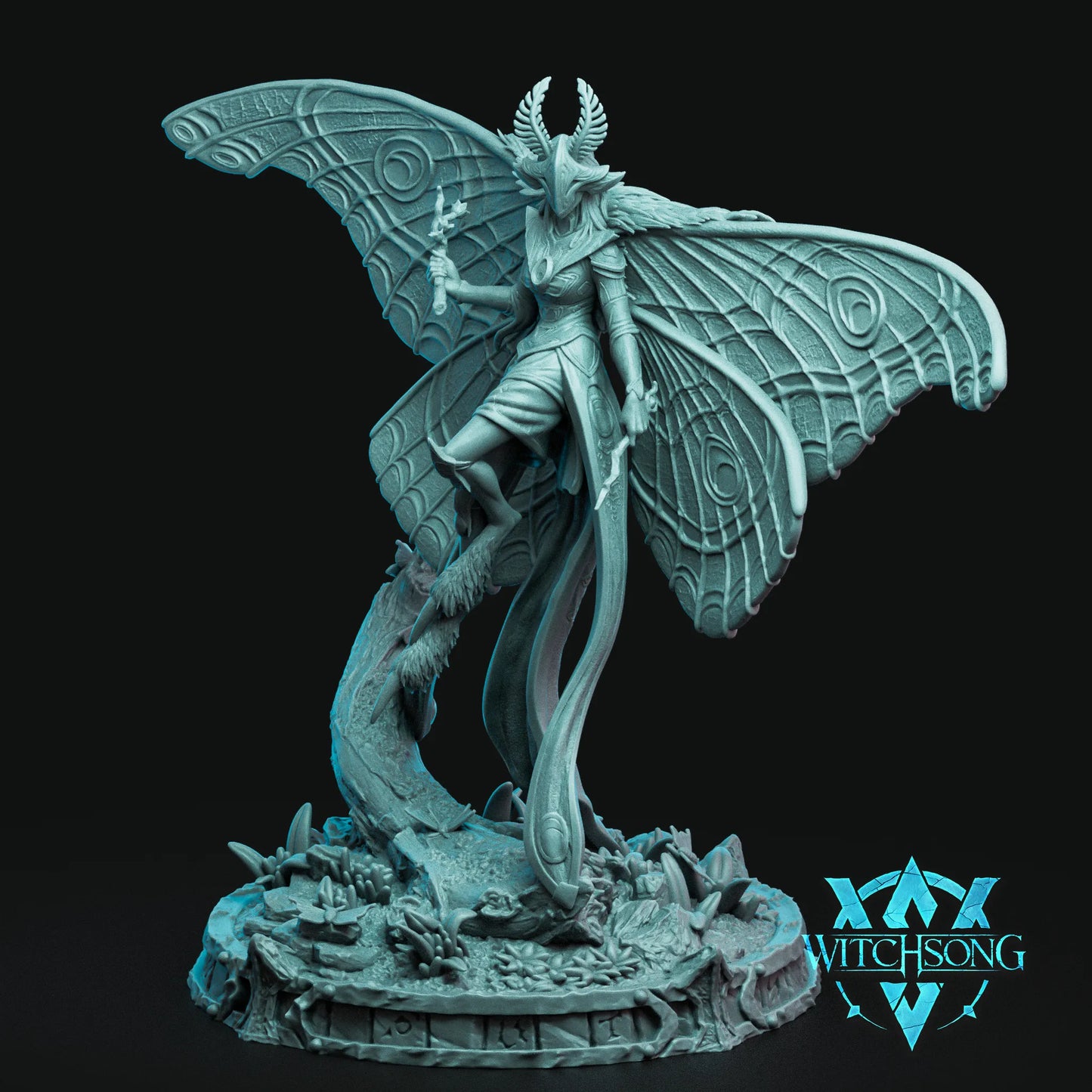 Moth Queen | Mini or Bust | Monster Miniature Statue | Witchsong Miniatures