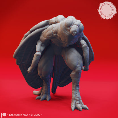 Mothman Cryptid | TTRPG Monster Miniature | Yasashii Kyojin Studio