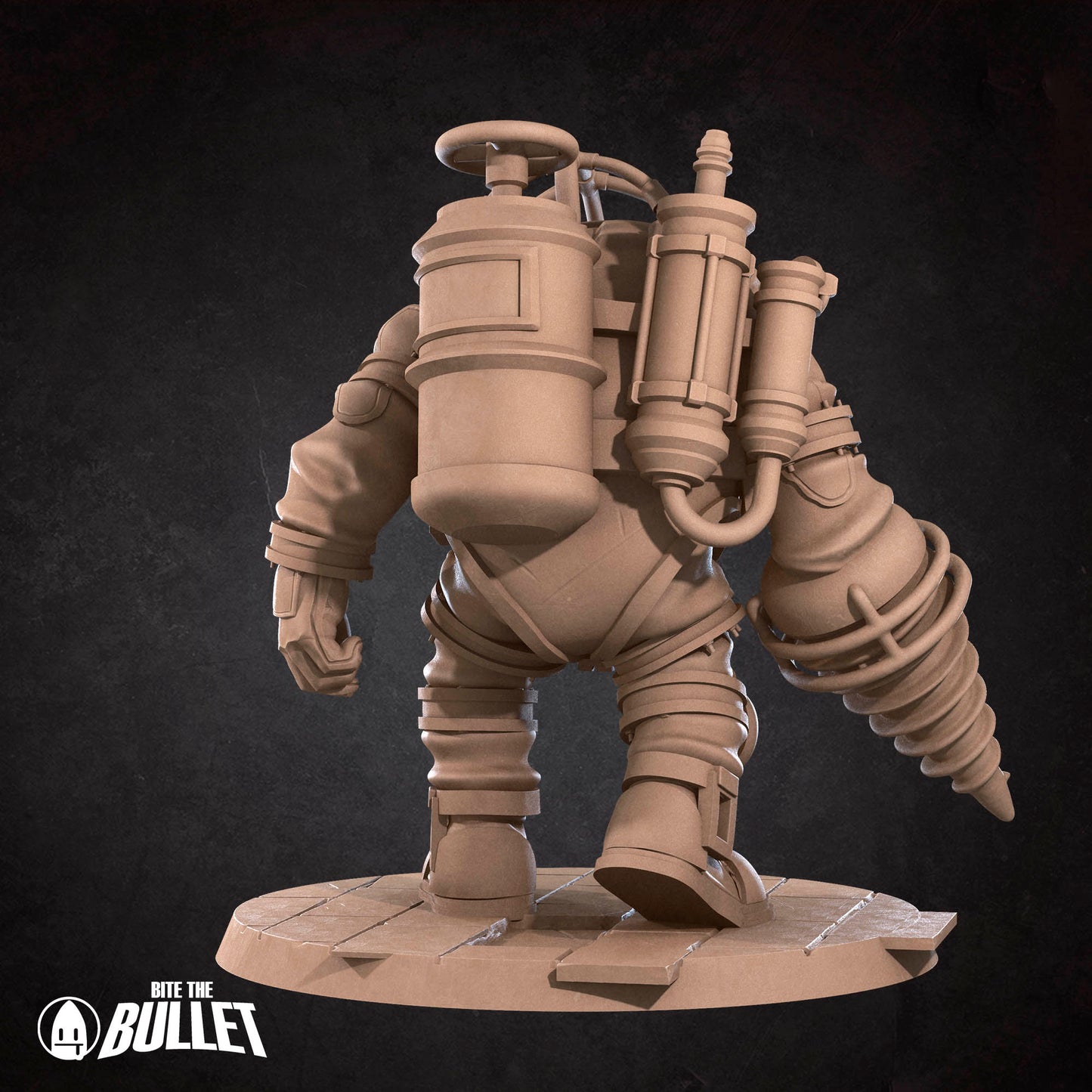 Underwater Duet D&D miniature by Tattles Told 3D featuring two characters in aquatic adventure gear, posed against a neutral background.