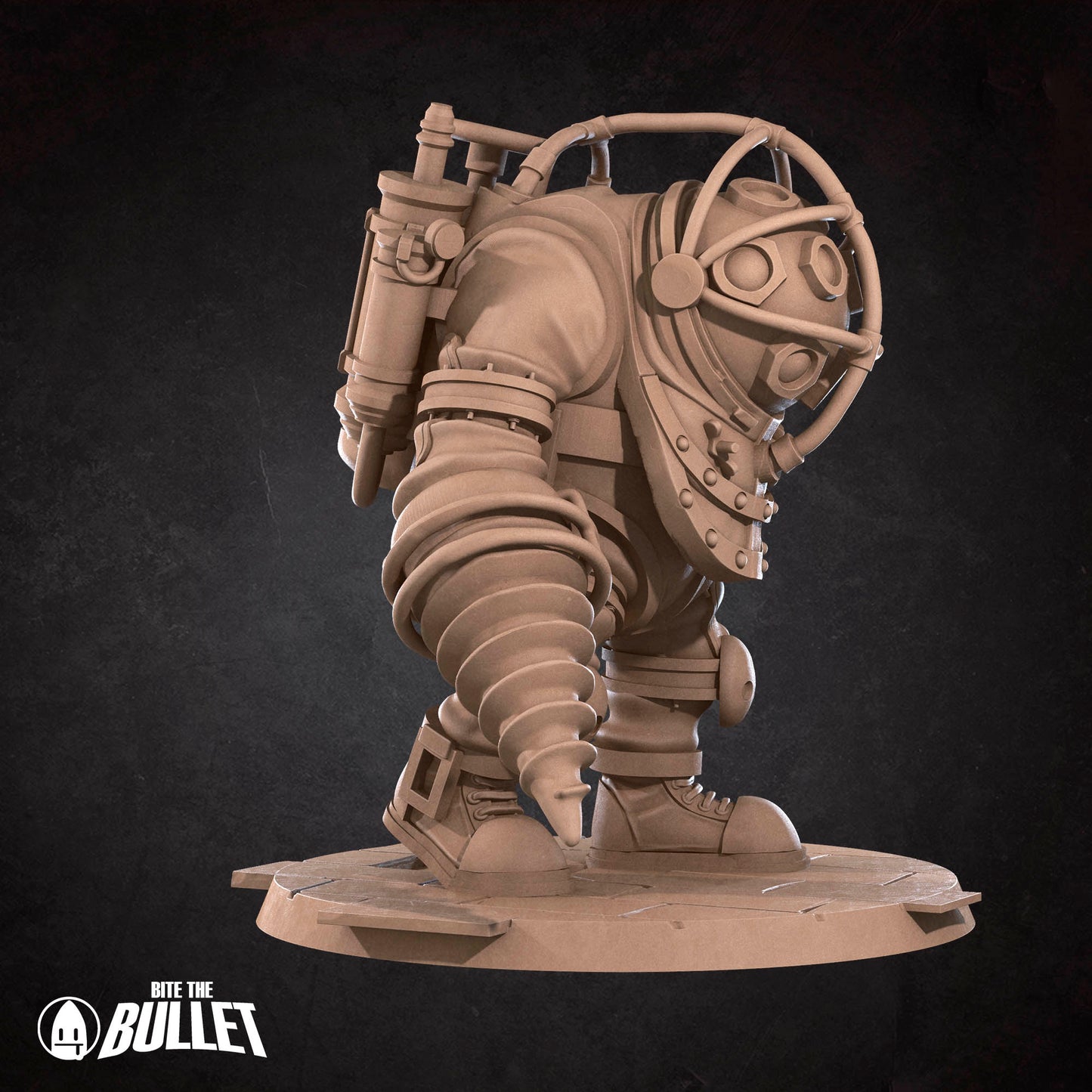 Underwater Duet D&D TTRPG miniature by Tattles Told 3D featuring two aquatic characters with detailed sculpting and vibrant paint.