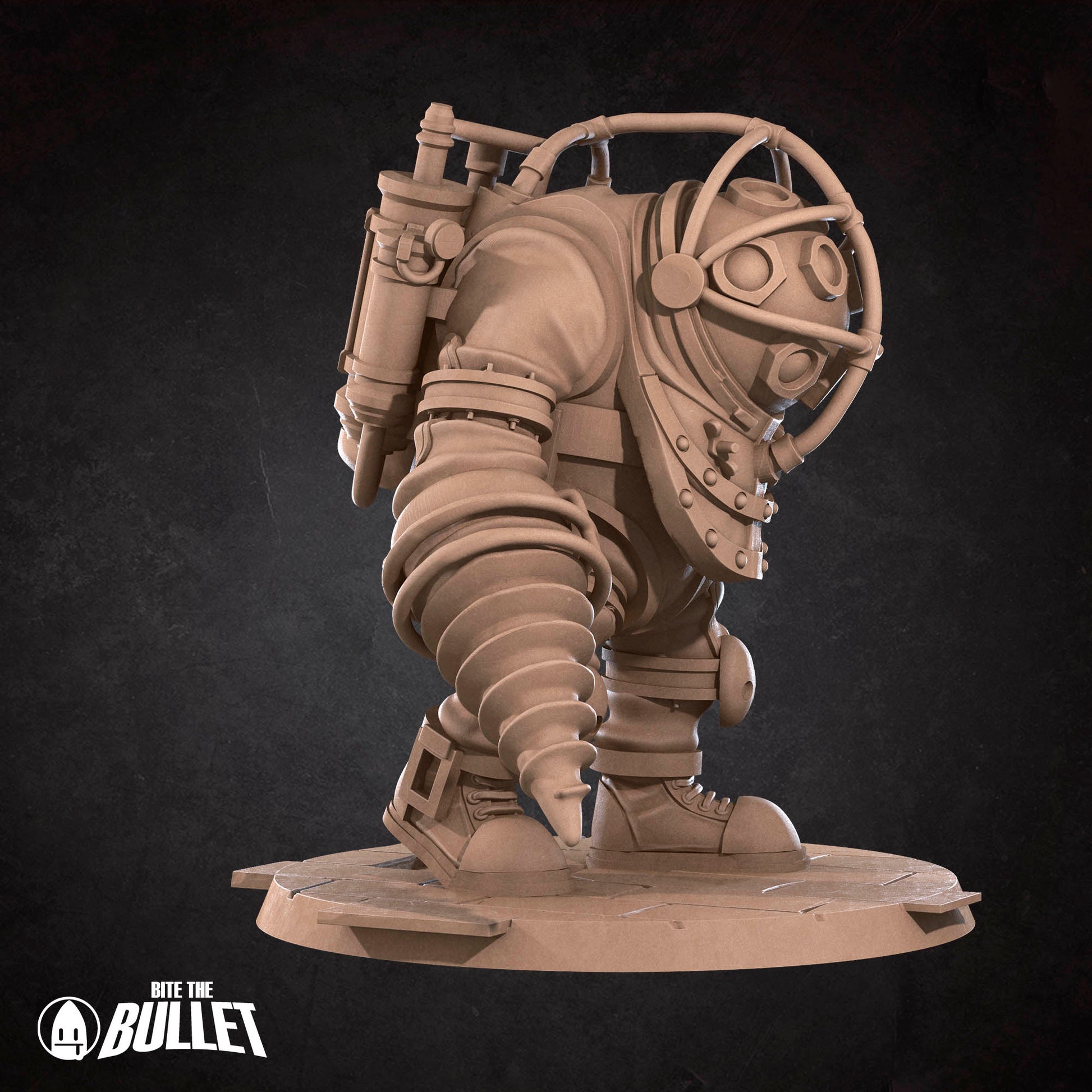 Underwater Duet D&D TTRPG miniature by Tattles Told 3D featuring two aquatic characters with detailed sculpting and vibrant paint.