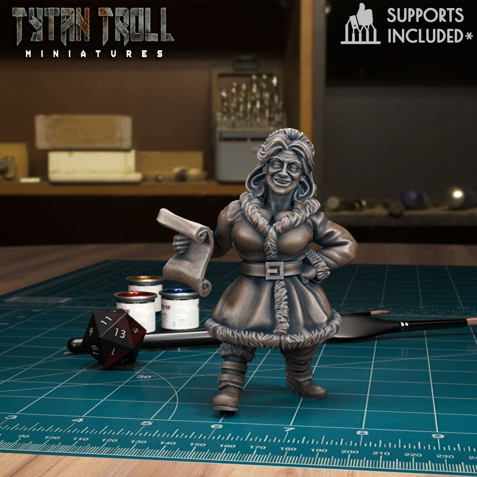 Christmas Xmas Collection | D&D TTRPG Mini or Decorations | TytanTroll Miniatures