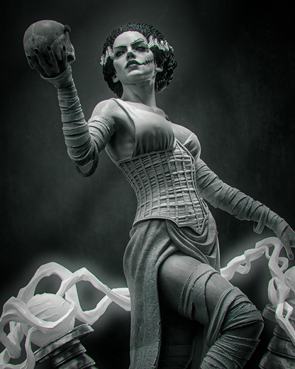 1:12 Bride of Frankenstein | 3D Print Resin Garage Kit Figure | CA 3D Studios