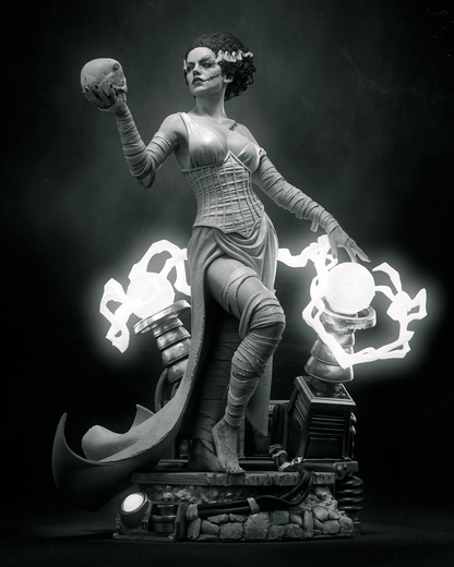 1:12 Bride of Frankenstein | 3D Print Resin Garage Kit Figure | CA 3D Studios