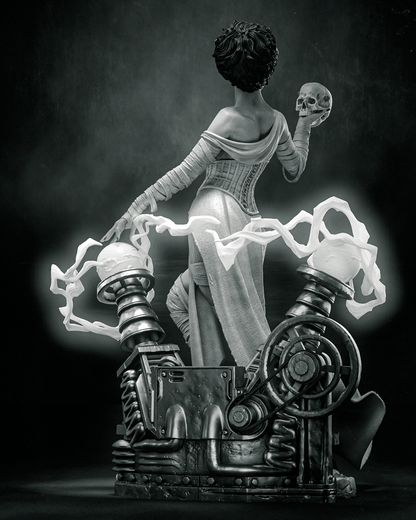 1:12 Bride of Frankenstein | 3D Print Resin Garage Kit Figure | CA 3D Studios