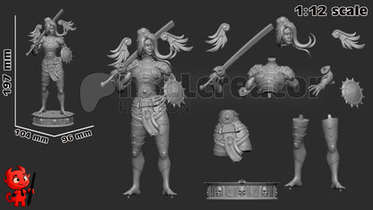 1:12 Sword of Retribution | Resin Garage Kit Figure Game Fan Art | h3LL creator