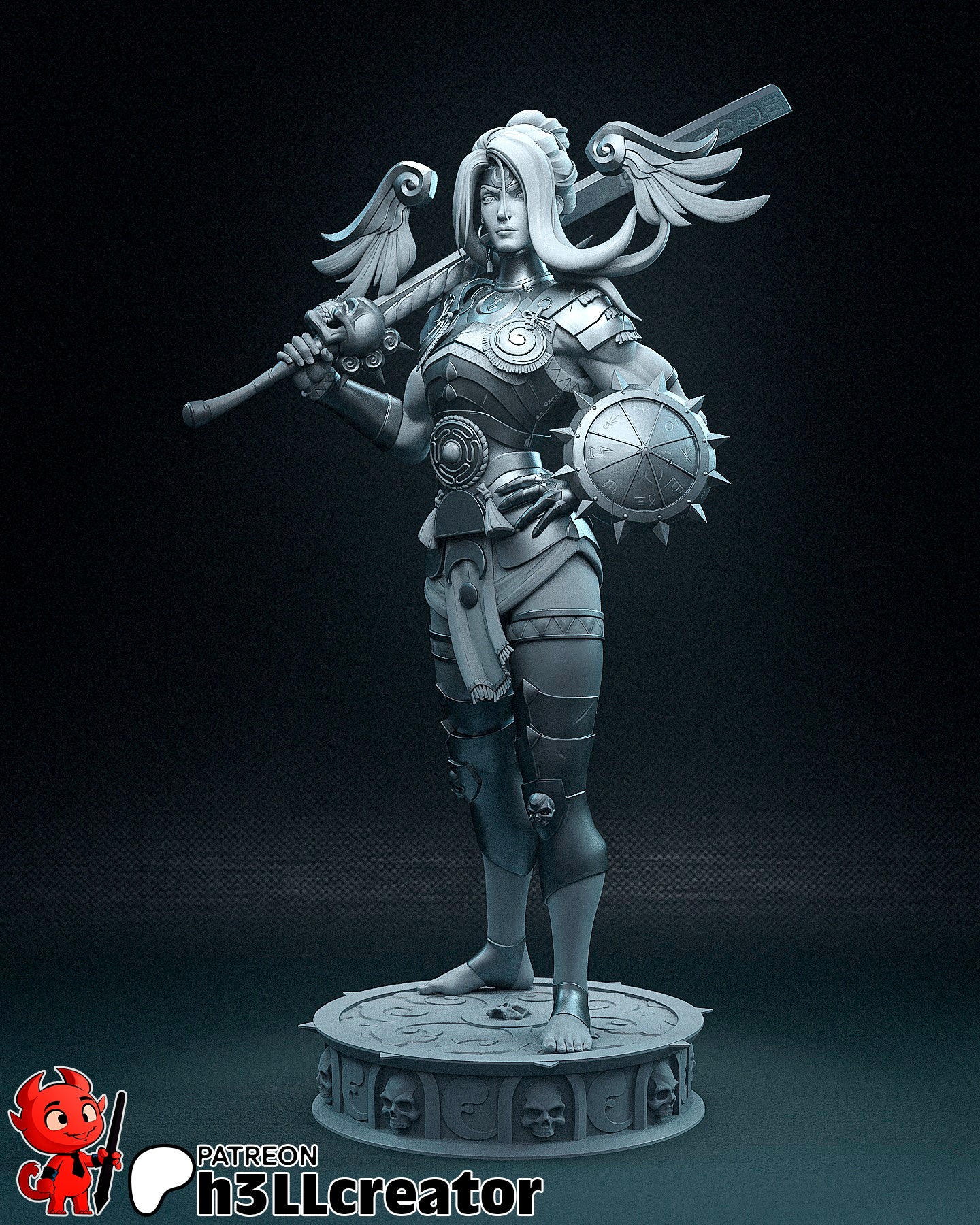 1:12 Sword of Retribution | Resin Garage Kit Figure Game Fan Art | h3LL creator