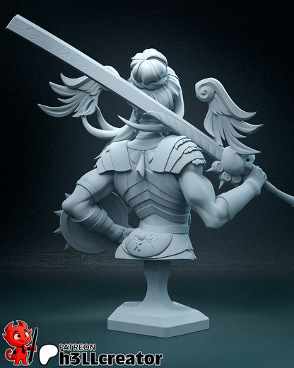 1:12 Sword of Retribution | Resin Garage Kit Figure Game Fan Art | h3LL creator