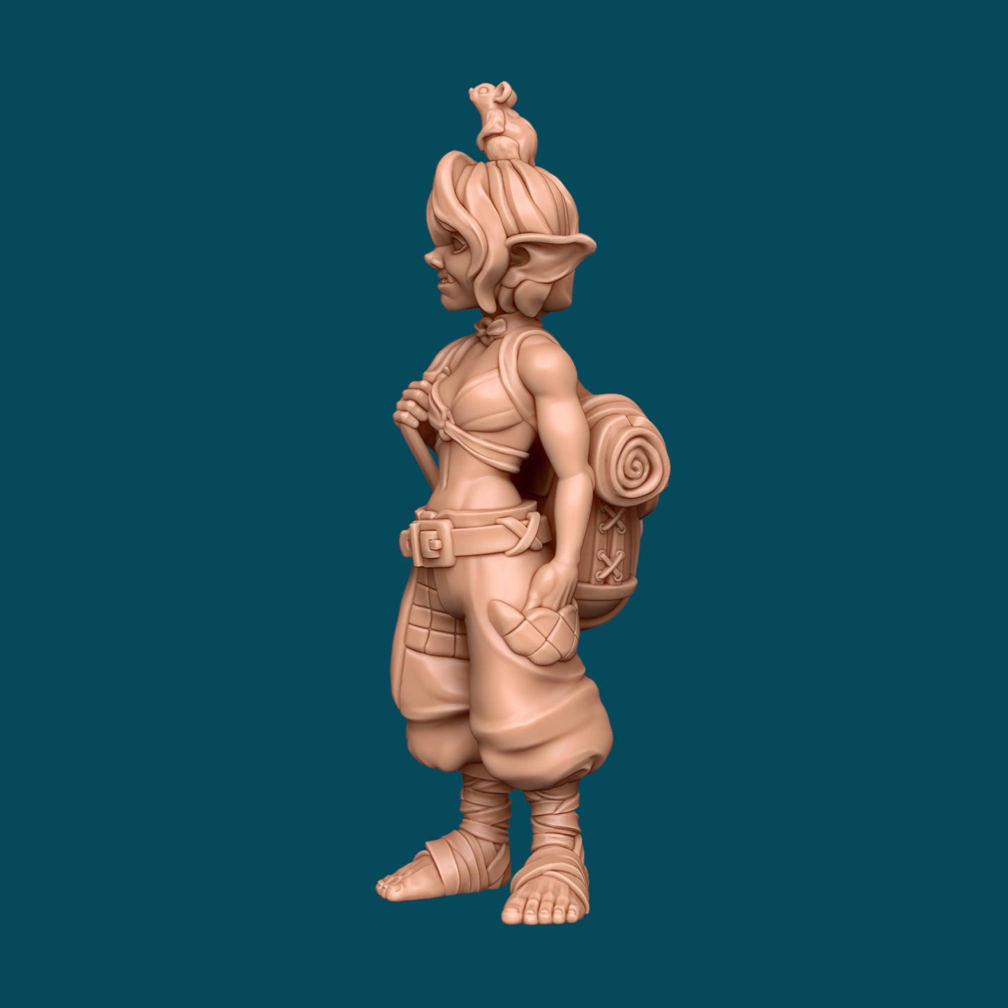 Nixie and Noodle, A Scrappy Duo | D&D TTRPG Miniature | Awkward Penguin Minis