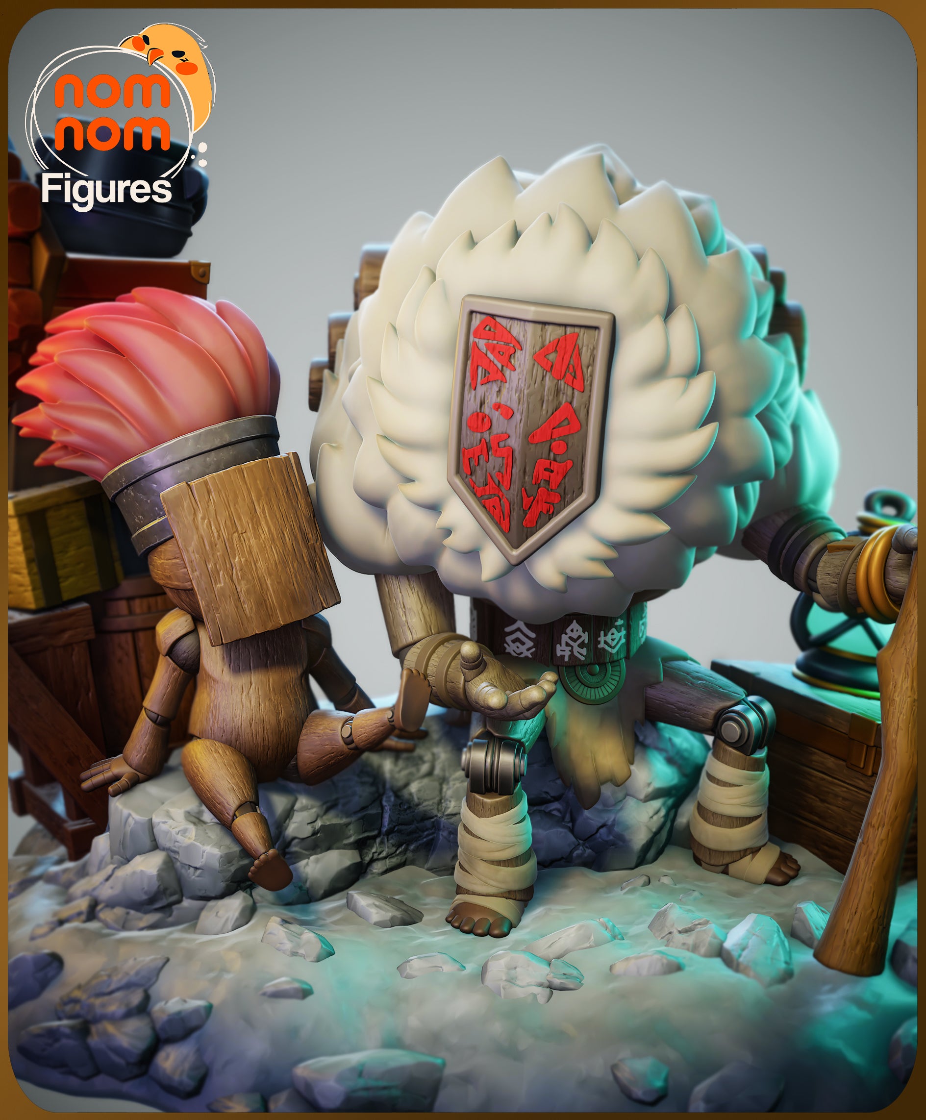 Chibi Expedition Companions | Resin Garage Kit Figure Anime Fan Art | Nomnom Figures