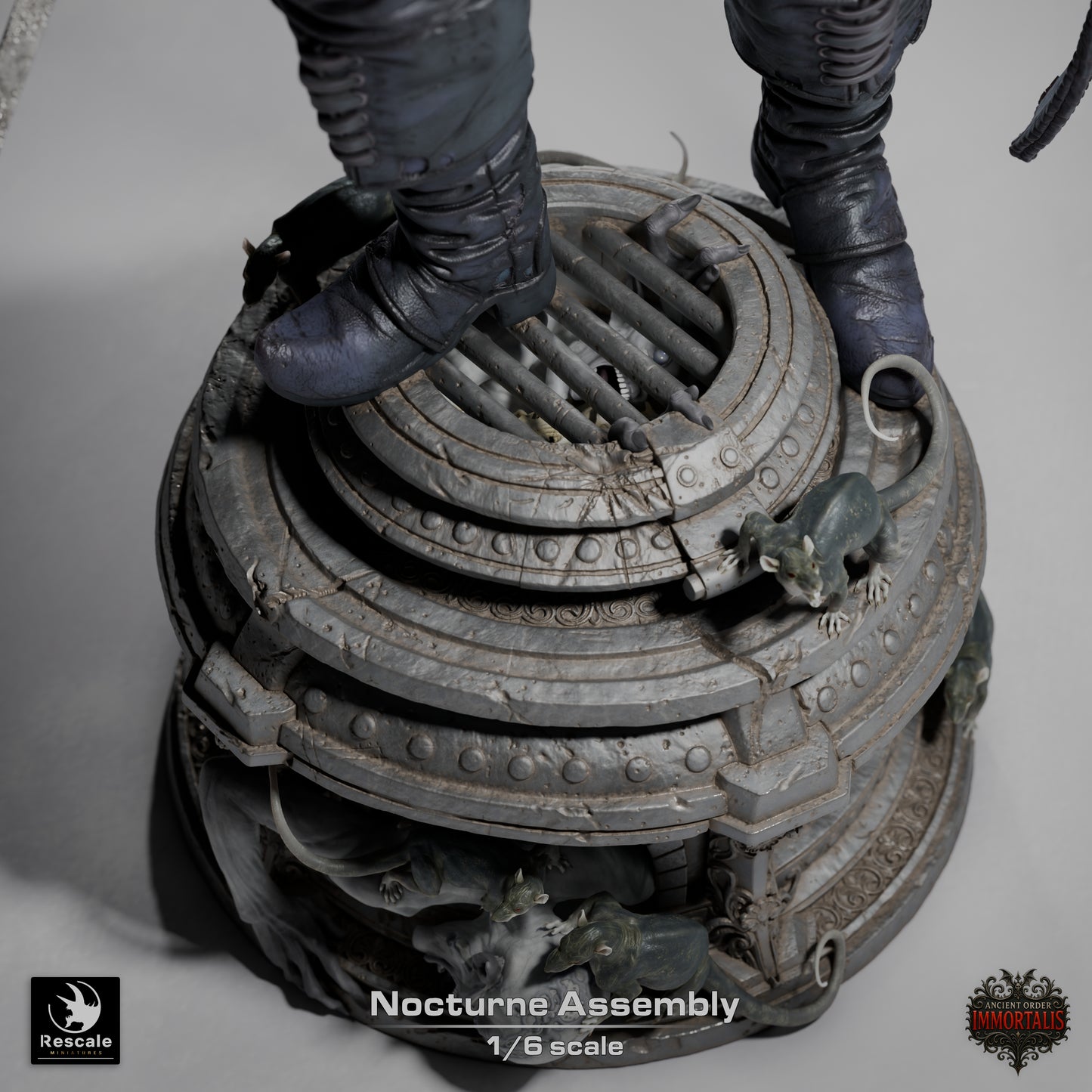 Nocturne Assembly XL, Ancient Order Immortalis | D&D TTRPG Resin Kit Model | Rescale Miniatures | 3D Print