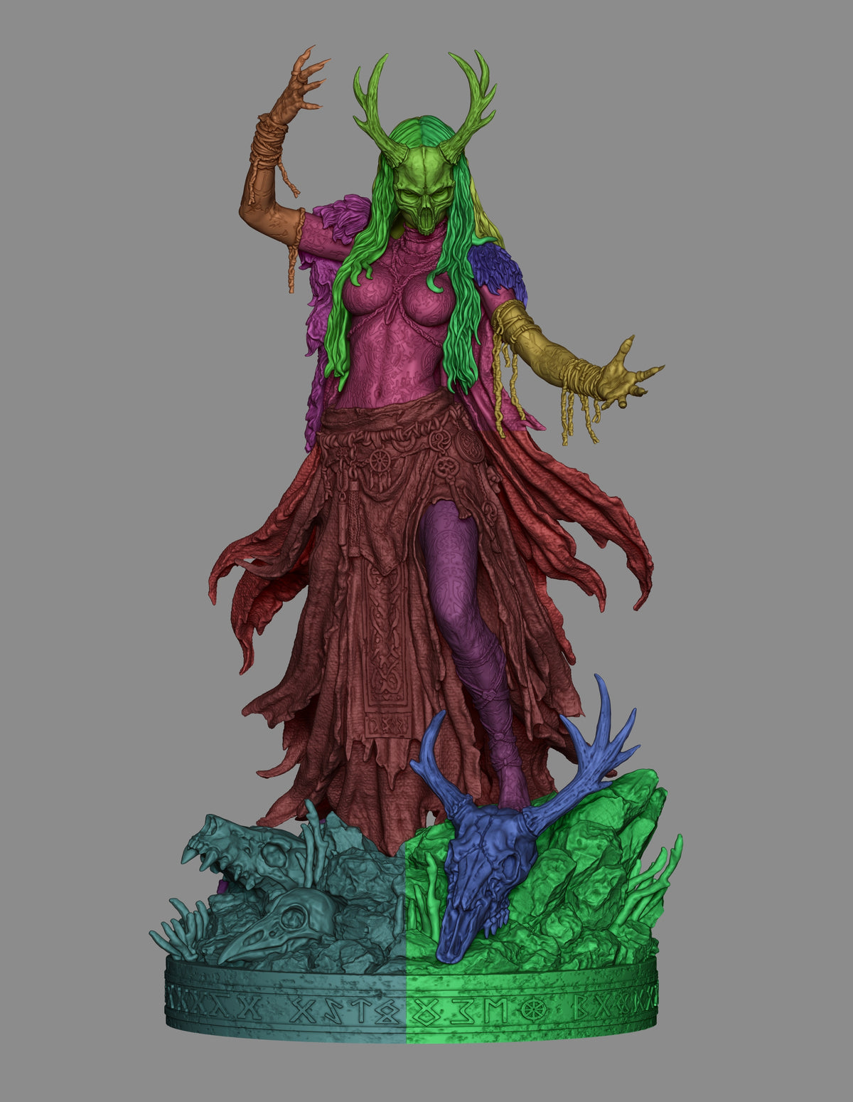 1:12 Norse Witch | 3D Print Resin Garage Kit Figure | CA 3D Studios