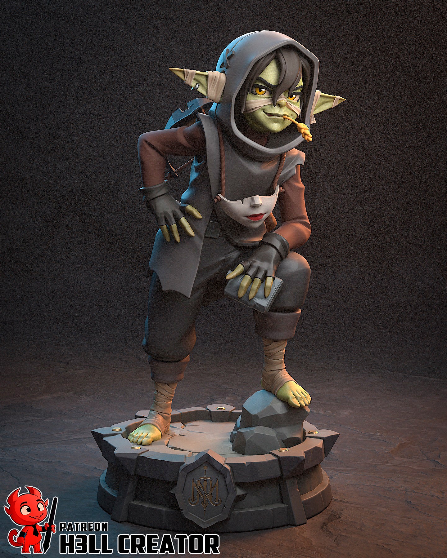 1:12 Brave Little Goblin | Resin Garage Kit Figure Game Fan Art | h3LL creator