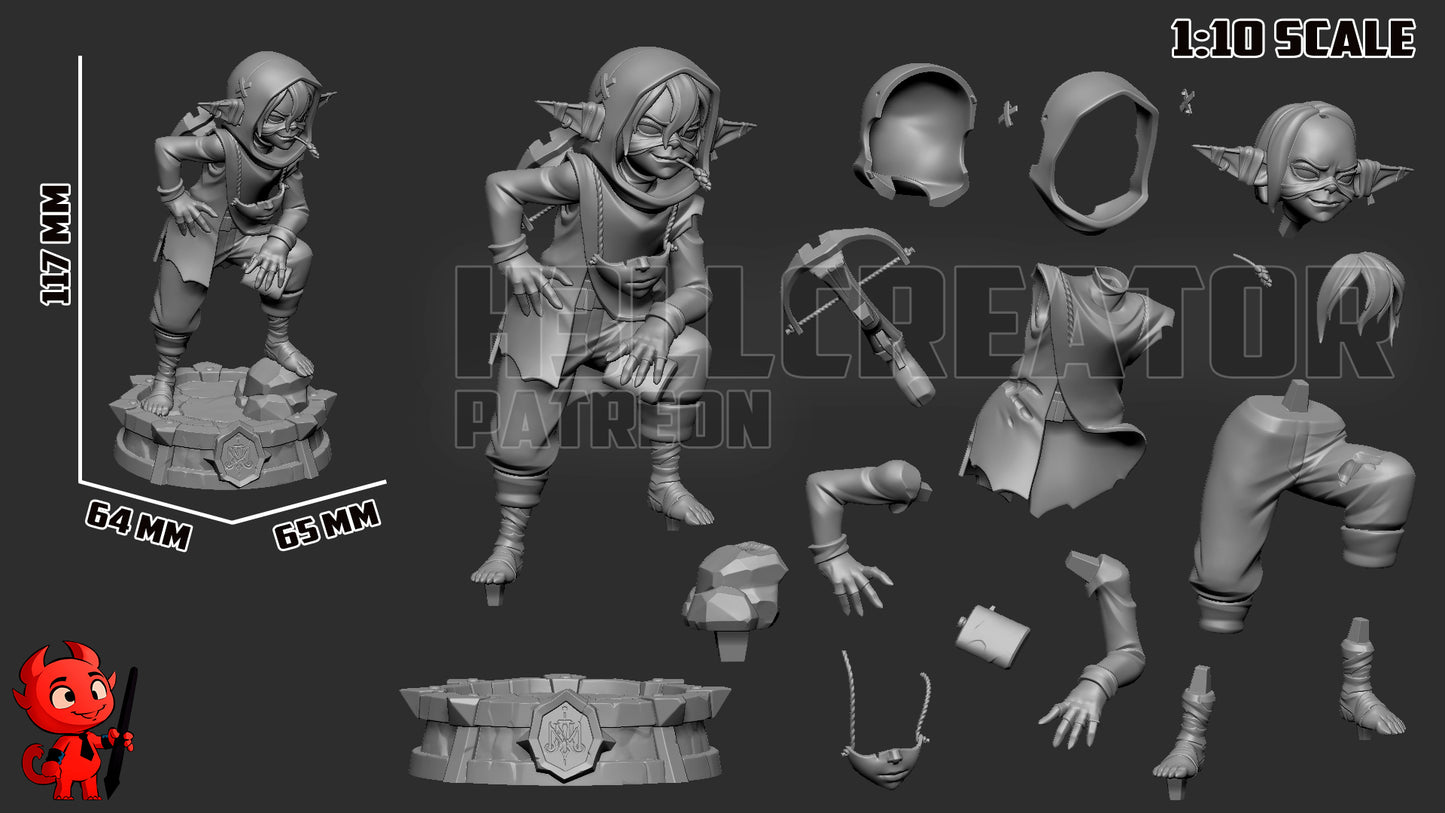 1:12 Brave Little Goblin | Resin Garage Kit Figure Game Fan Art | h3LL creator